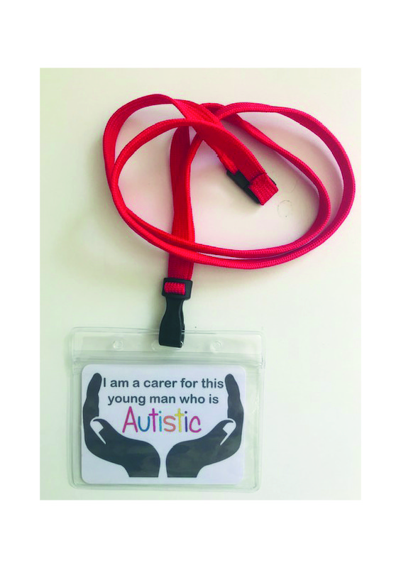 Carer Lanyard - YOUNG MAN who is AUTISTIC